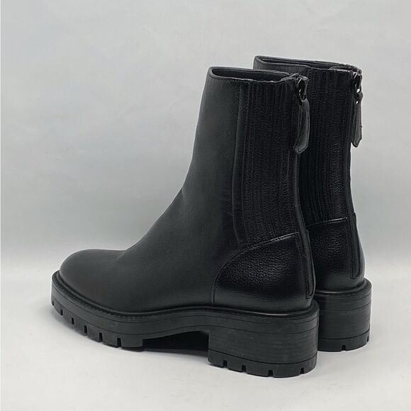 Aquazzura Saint Honroe Leather Combat Booties size 36.5 - Picture 7 of 12